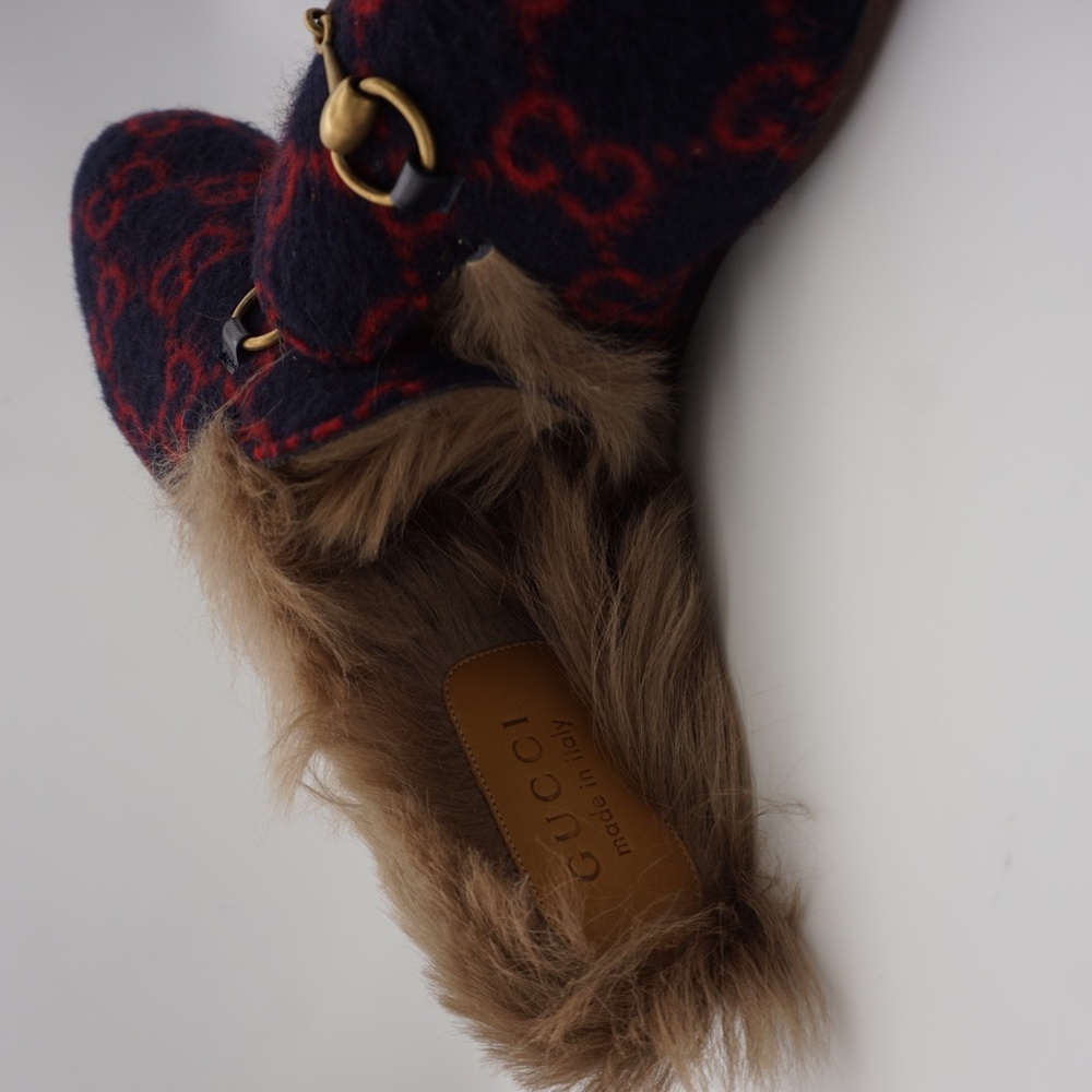 Gucci Princetown GG wool slipper Blue and red GG w - Picture 3 of 16